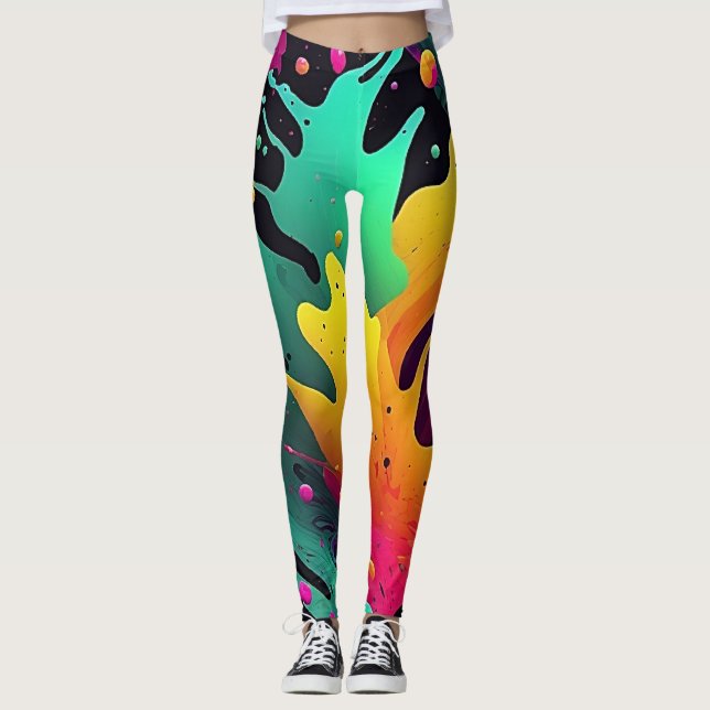 Color of Explosion  Leggings (Front)