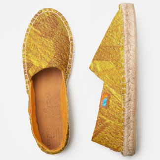 Color of Gold Abstract Pattern Image, ZEA Espadrilles