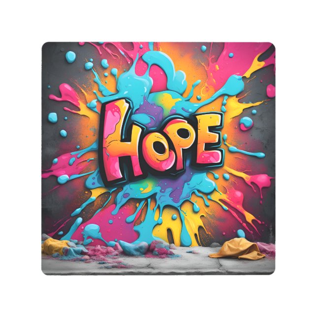Color Of Hope  Metal Print (Front)
