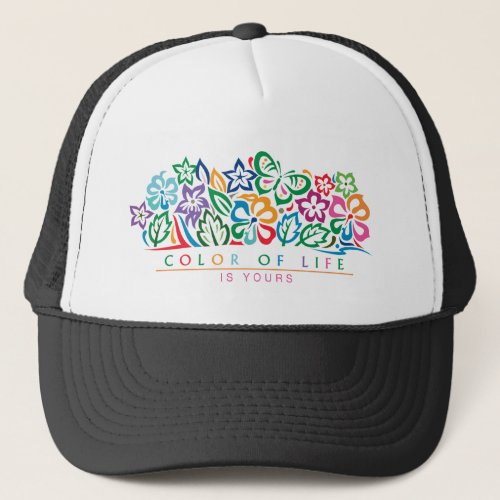 Color of Life design Tucker Hat