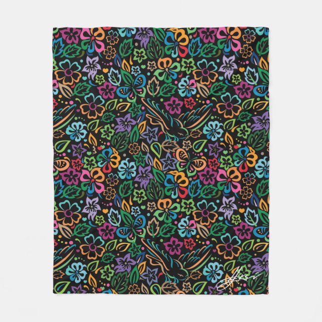 Color of Life Fleece Blanket (Front)