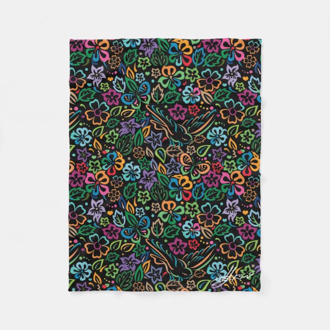 Color of Life Fleece Blanket (Front)