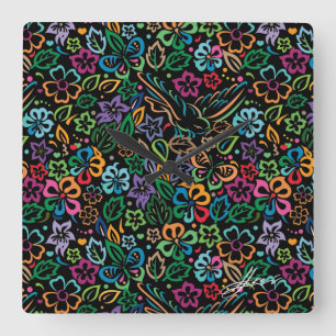 Color of Life Square Wall Clock