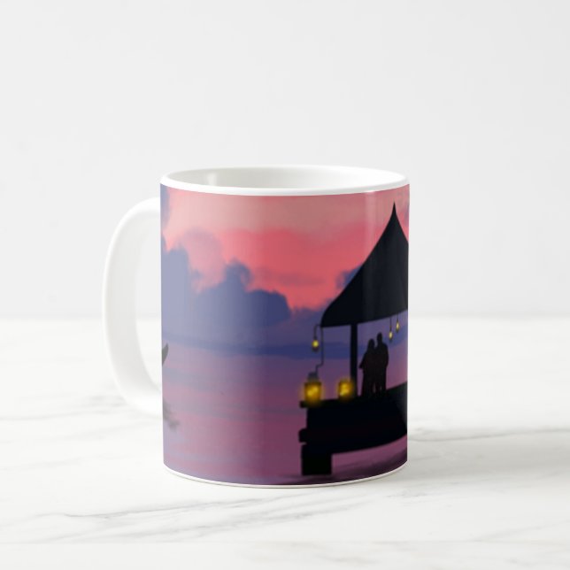 Color of love coffee mug (Front Left)