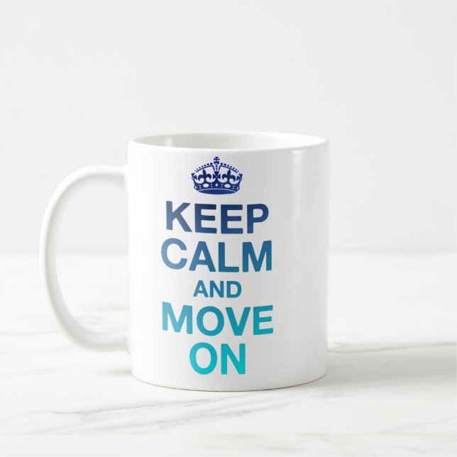 Color of Ocean - Keep Calm Coffee Mug (Left)