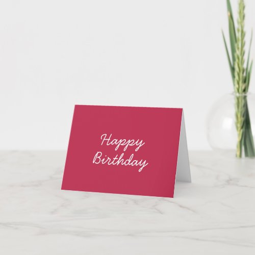 Color of the year 2023  Viva Magenta Birthday  Thank You Card