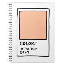 Color of the Year 2024 Peach Fuzz Card Notebook