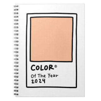 Color of the Year 2024 Peach Fuzz Card Notebook