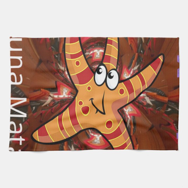 Color on the run kitchen towel (Horizontal)