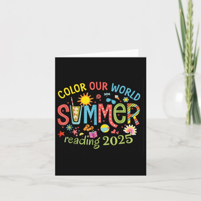Color Our World Summer 2025 Summer Reading Program (Front)