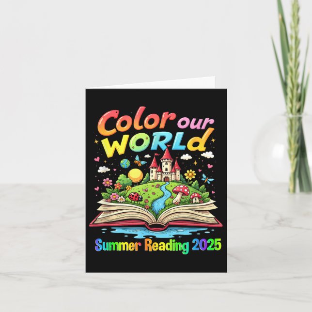 Color Our World Summer 2025 Summer Reading Program (Front)
