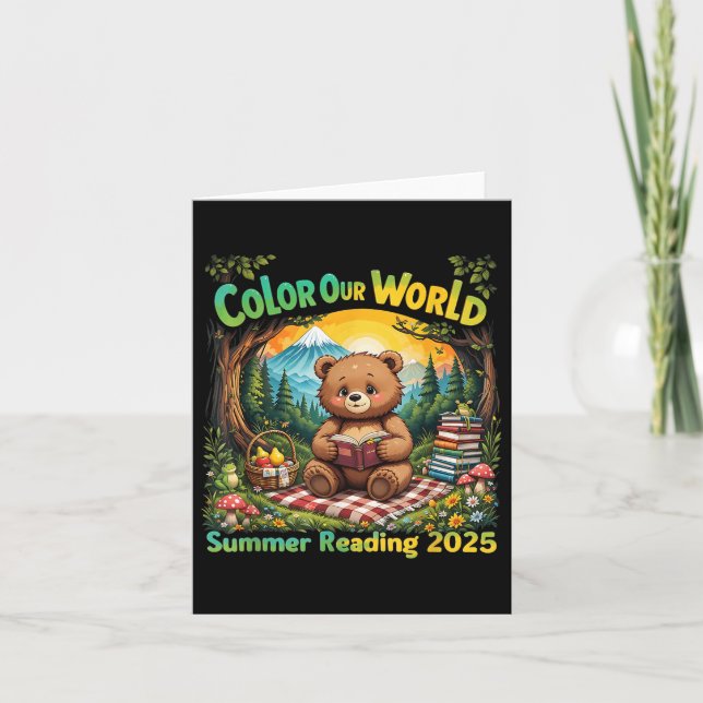 Color Our World Summer 2025 Summer Reading Program (Front)