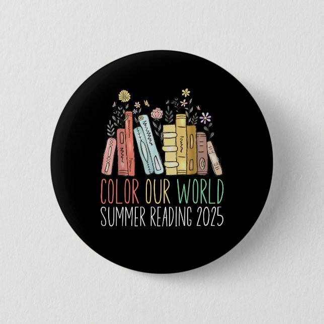 Color Our World Summer Reading 2025 Button (Front)