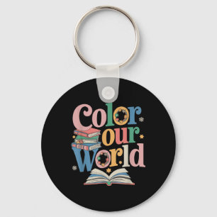Color Our World Summer Reading 2025 Creativity Wil Keychain