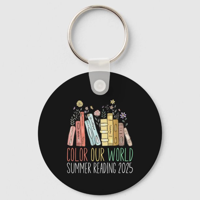 Color Our World Summer Reading 2025 Keychain (Front)