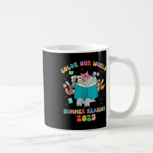 Color Our World Summer Reading 2025 Librarian Book Coffee Mug