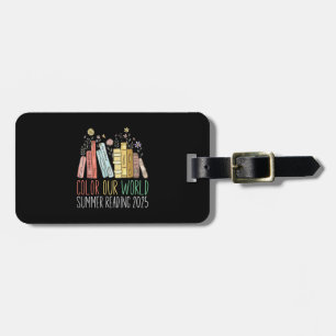 Color Our World Summer Reading 2025 Luggage Tag