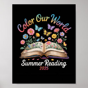 Color Our World Summer Reading 2025 Poster