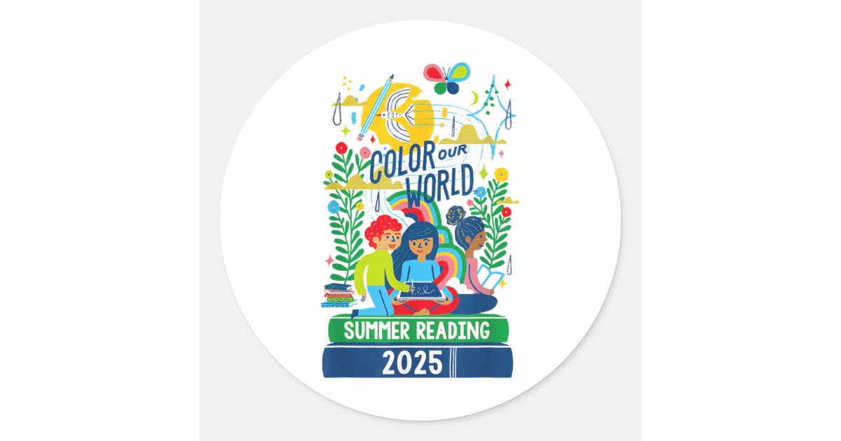 Color Our World Summer Reading Program 2025 Book L Classic Round ...