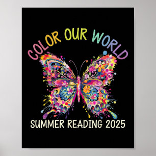 Color Our World Summer Reading Program 2025 Butter Poster