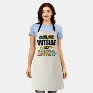 Color Outside The Lines Adult Apron