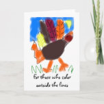 Color Outside the Lines Greeting Card