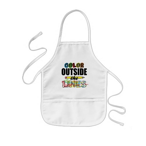 Color Outside The Lines Kids Apron