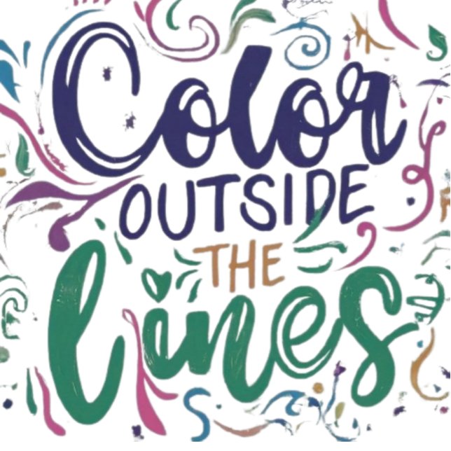 Color Outside the Lines T-Shirt (Creator Uploaded)