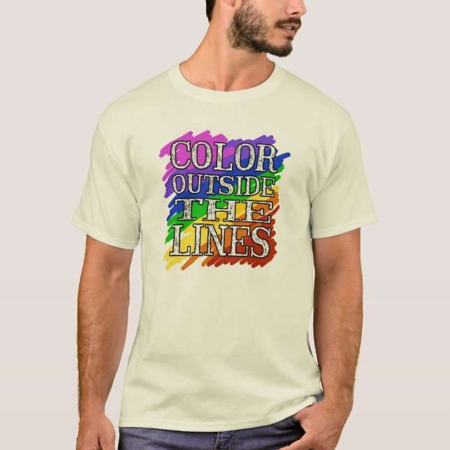 Color Outside The Lines t-shirt (Front)