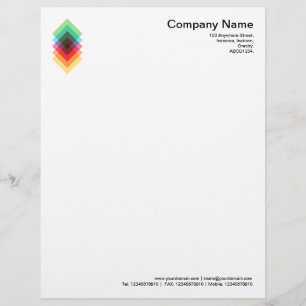 Color Overlay Motif. Letterhead