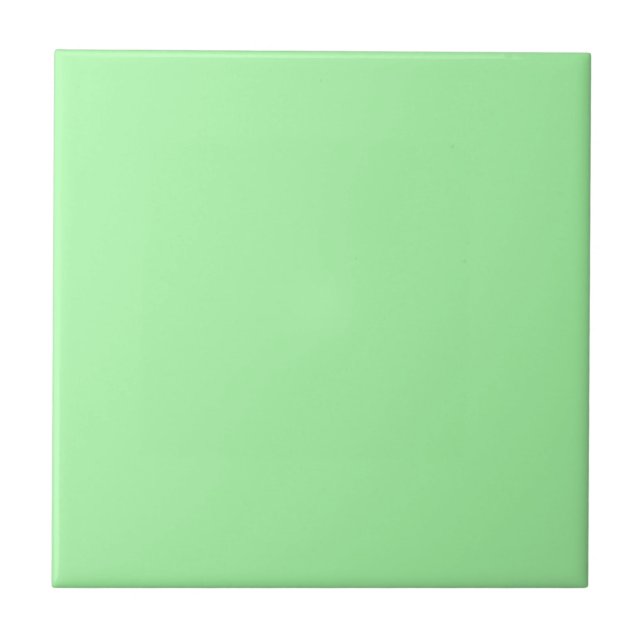 color pale green ceramic tile (Front)