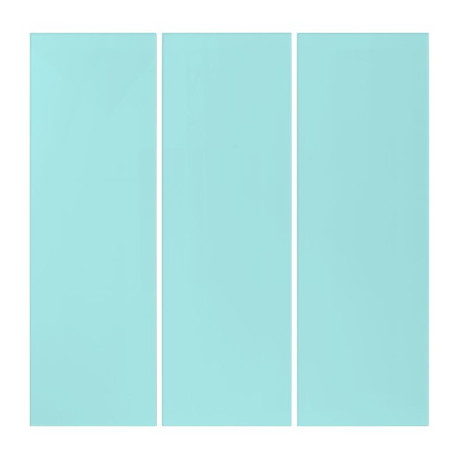 color pale turquoise triptych (Front)