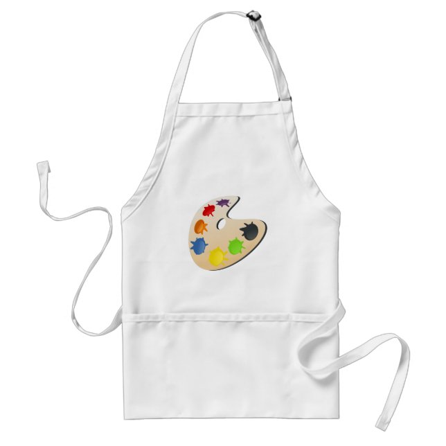 color palette adult apron (Front)