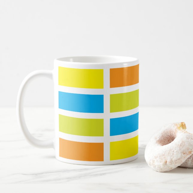 Color Palette Art Coffee Mug (With Donut)