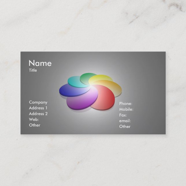 Color Palette Business Card (Front)