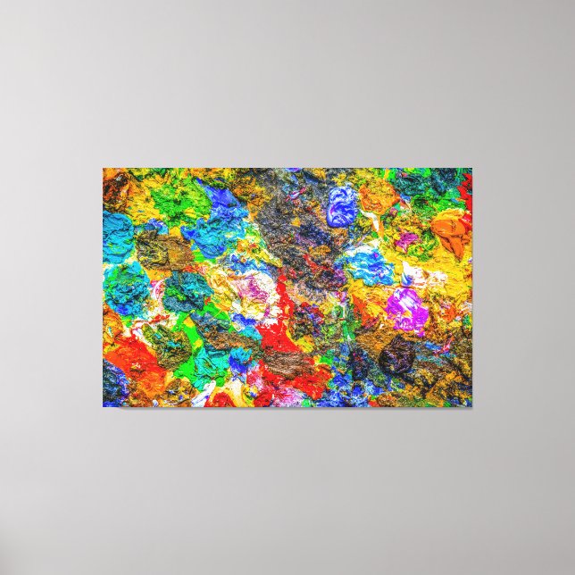 Color palette canvas print (Front)