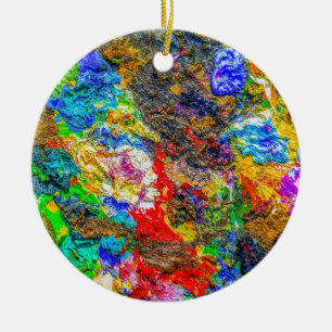 Color palette ceramic ornament