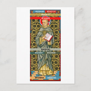 Color Palette for St. Thomas Aquinas (VVP 003) Postcard