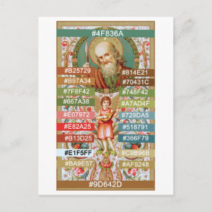 Color Palette for St. Thomas the Apostle (JMAS 12) Postcard