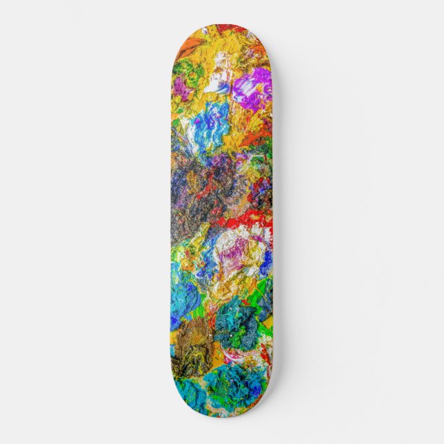 Color palette skateboard deck (Front)