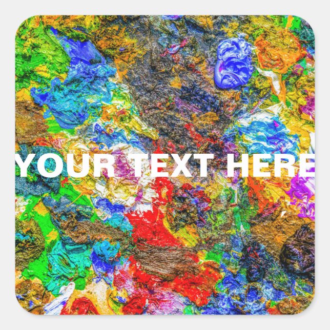 Color palette square sticker (Front)