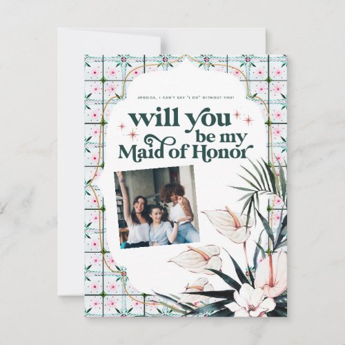 Color Palette Will you be my Bridesmaid Proposal   Announcement