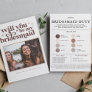 Color Palette Will you be my Bridesmaid Proposal  Announcement