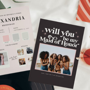 Color Palette Will you be my Bridesmaid Proposal   Announcement