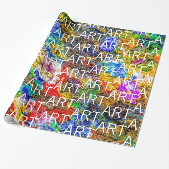 Color palette wrapping paper (Unrolled)