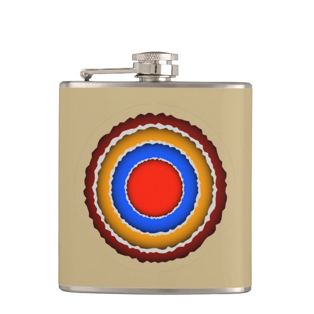 Color Paper Layers Flask (Front)