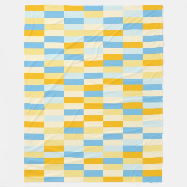 Color Patchwork Pattern 131214a Fleece Blanket (Front)