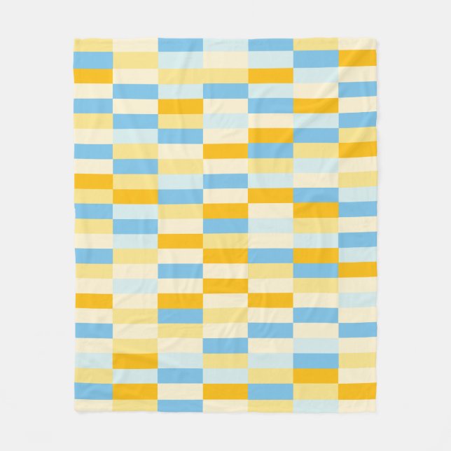 Color Patchwork Pattern 131214a Fleece Blanket (Front)