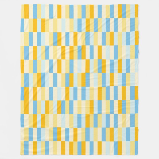 Color Patchwork Pattern 131214b Fleece Blanket (Front)