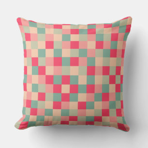 Color Patchwork Pattern 151214 Throw Pillow